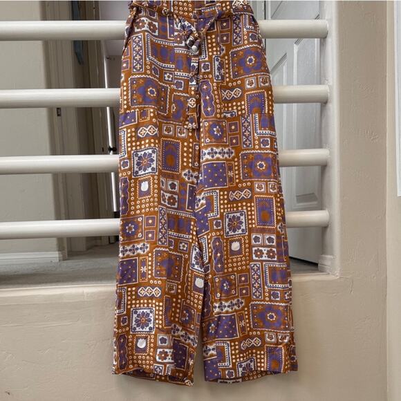 Antik Batik Honoka Printed Wide Leg Trousers - Picture 4 of 7